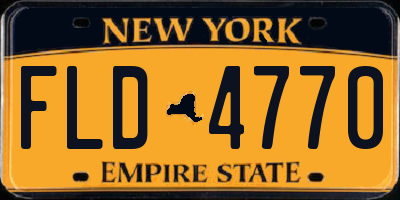 NY license plate FLD4770
