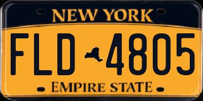 NY license plate FLD4805