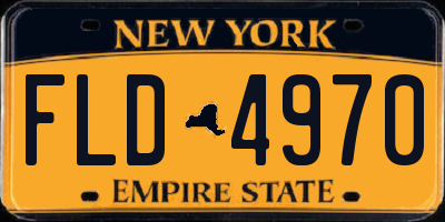 NY license plate FLD4970