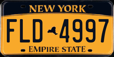 NY license plate FLD4997