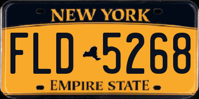 NY license plate FLD5268