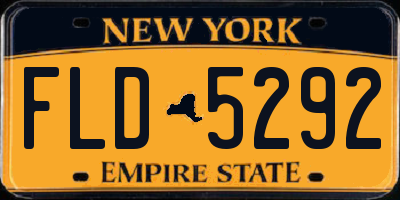 NY license plate FLD5292