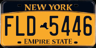 NY license plate FLD5446