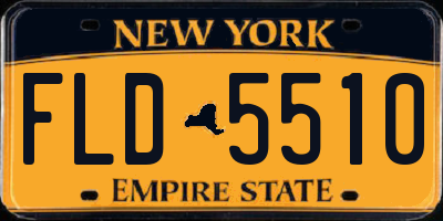 NY license plate FLD5510