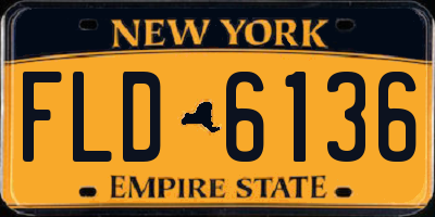 NY license plate FLD6136