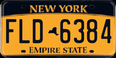 NY license plate FLD6384
