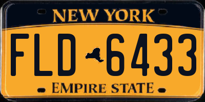NY license plate FLD6433