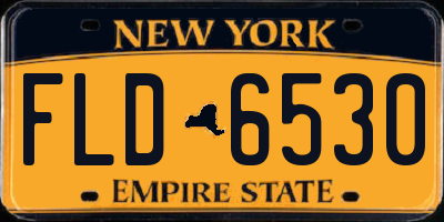 NY license plate FLD6530