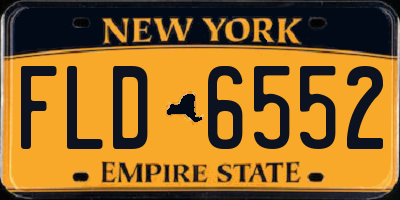 NY license plate FLD6552