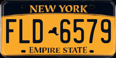 NY license plate FLD6579