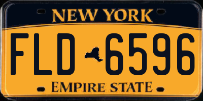 NY license plate FLD6596
