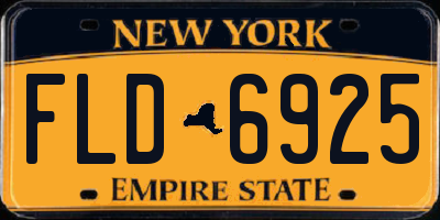 NY license plate FLD6925