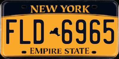 NY license plate FLD6965
