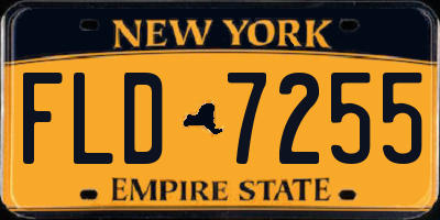 NY license plate FLD7255