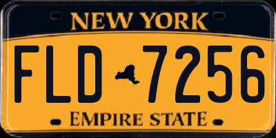 NY license plate FLD7256