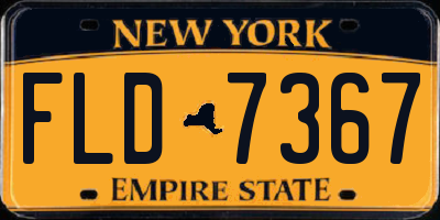 NY license plate FLD7367