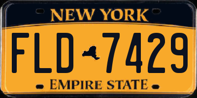 NY license plate FLD7429