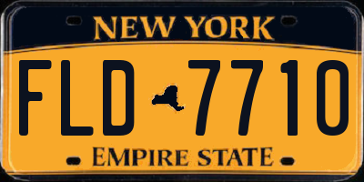 NY license plate FLD7710