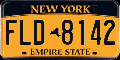 NY license plate FLD8142