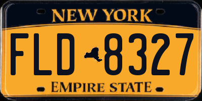 NY license plate FLD8327