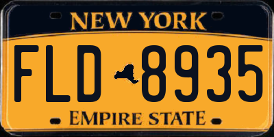 NY license plate FLD8935