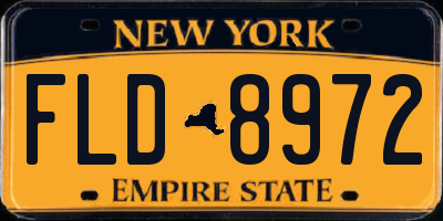 NY license plate FLD8972