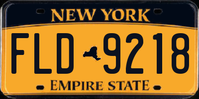 NY license plate FLD9218