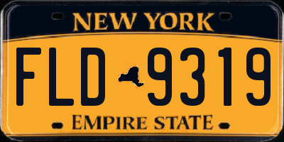 NY license plate FLD9319