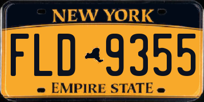 NY license plate FLD9355