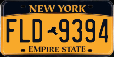 NY license plate FLD9394