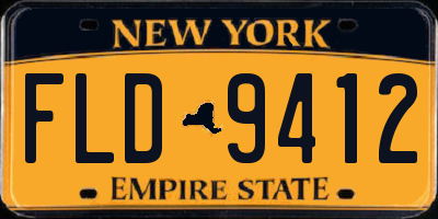 NY license plate FLD9412