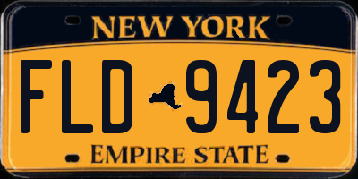 NY license plate FLD9423