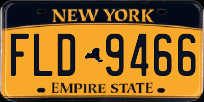 NY license plate FLD9466