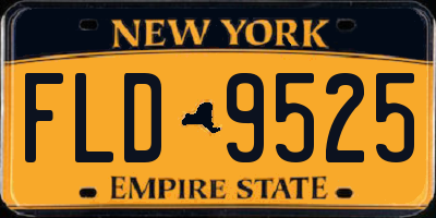 NY license plate FLD9525