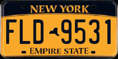 NY license plate FLD9531