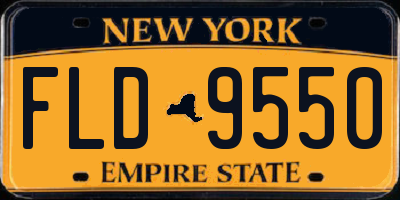 NY license plate FLD9550