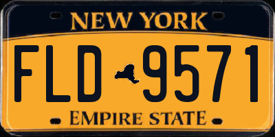 NY license plate FLD9571