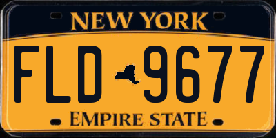 NY license plate FLD9677