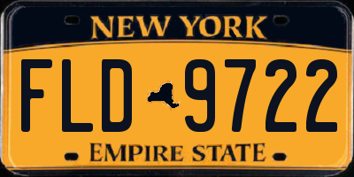 NY license plate FLD9722