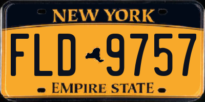 NY license plate FLD9757