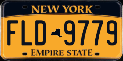 NY license plate FLD9779