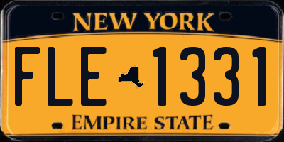 NY license plate FLE1331