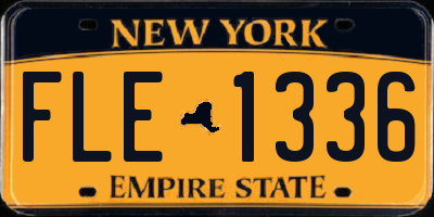 NY license plate FLE1336