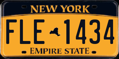 NY license plate FLE1434
