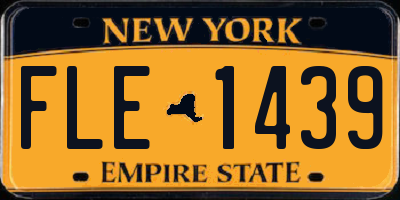 NY license plate FLE1439