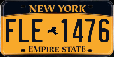 NY license plate FLE1476