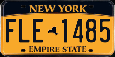 NY license plate FLE1485