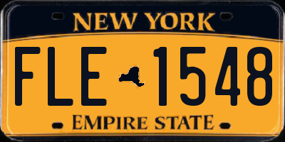 NY license plate FLE1548