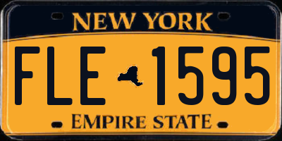 NY license plate FLE1595