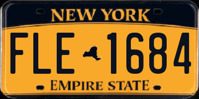 NY license plate FLE1684
